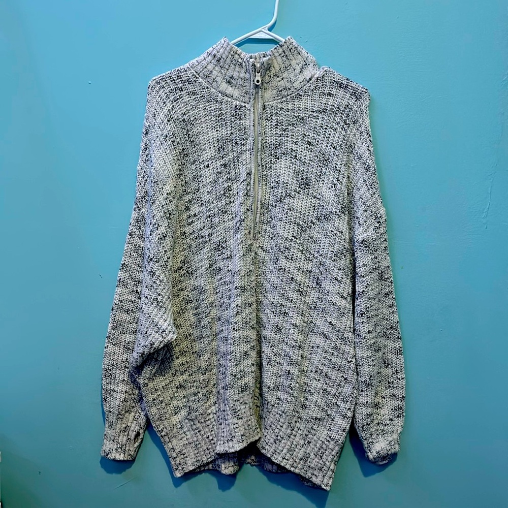 Aerie | women's size large | oversized | half zip sweater | Condition like new